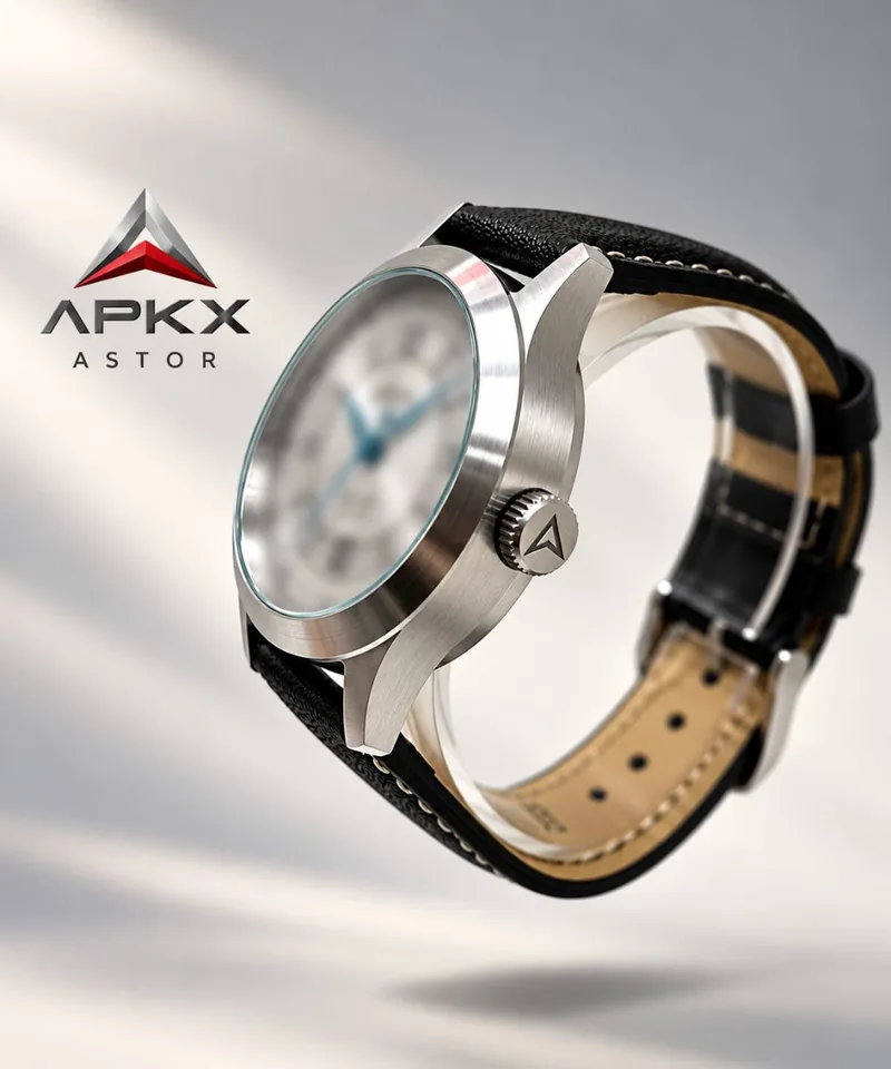 APKX ASTOR automatic sport-dress watch, angled view